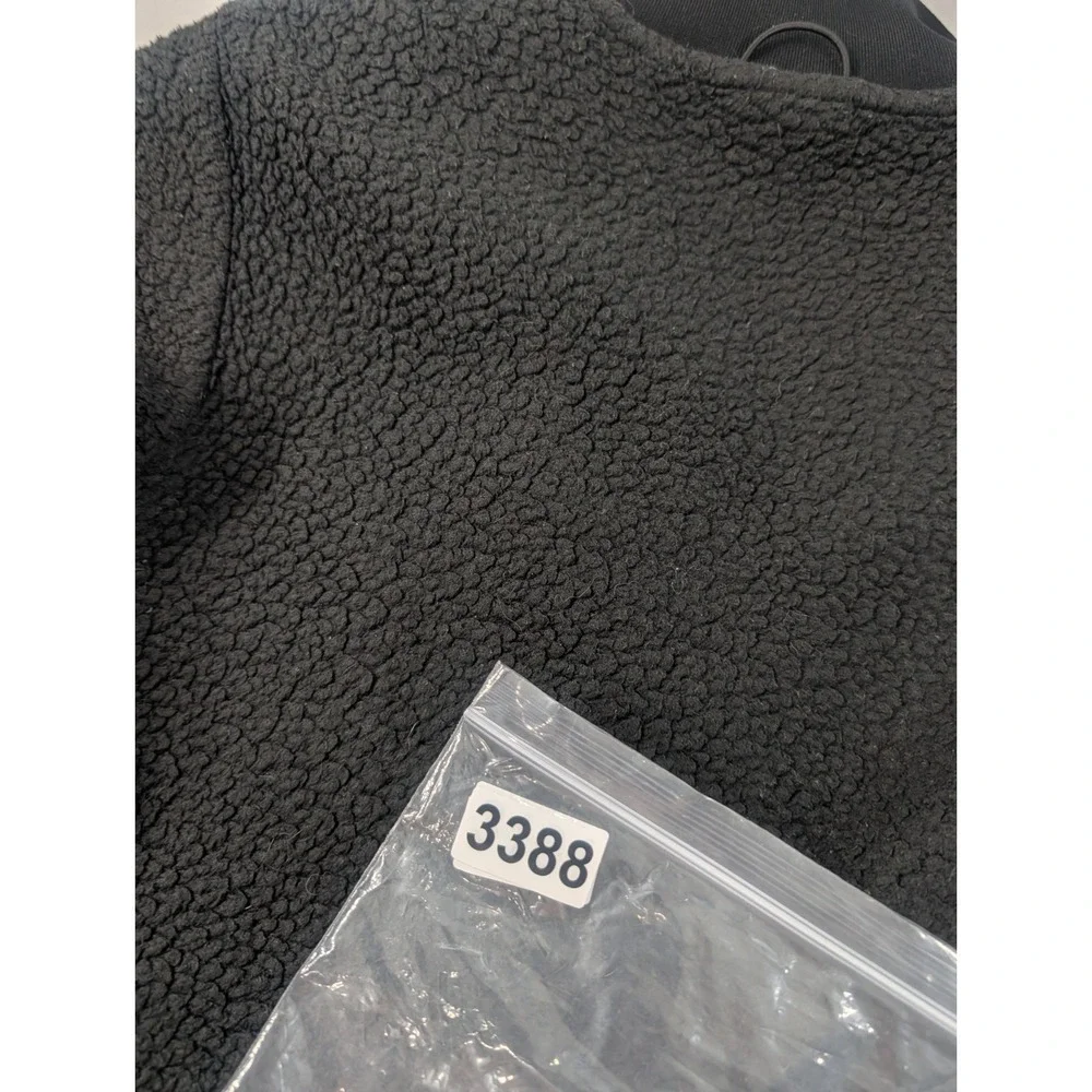 Men's North Face Mens Heavy Pile Fleece Black Lined X-Small Full Zip Jacket